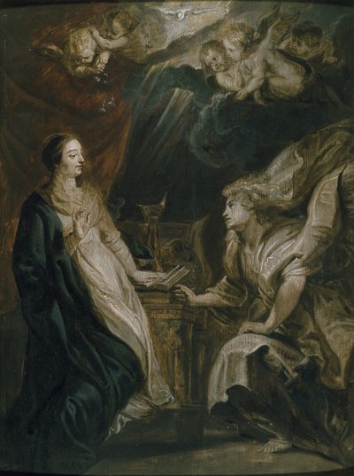 De Aankondiging, 17e eeuw door Peter Paul Rubens